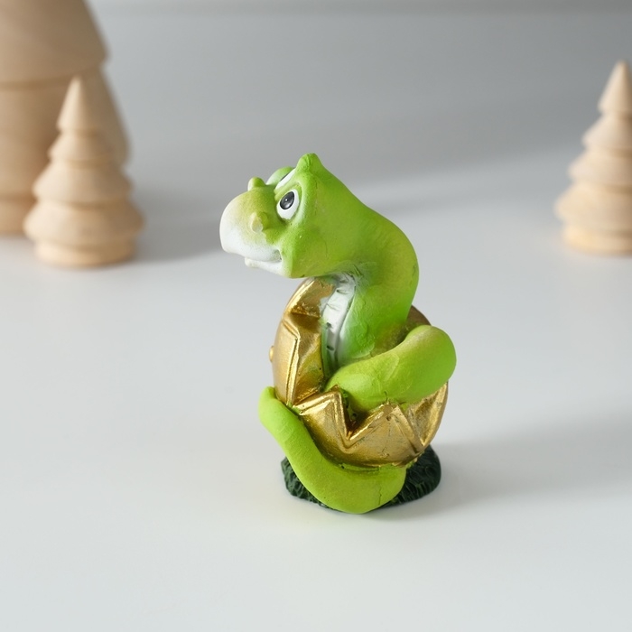 Сувенир полистоун Сувенир полистоун "Змейка в скорлупе" МИКС 4х4х6,5 см