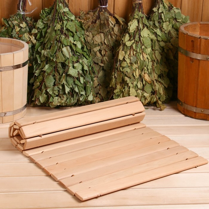 Коврик - сидушка из ольхи 45х100 см Коврик - сидушка из ольхи 45х100 см