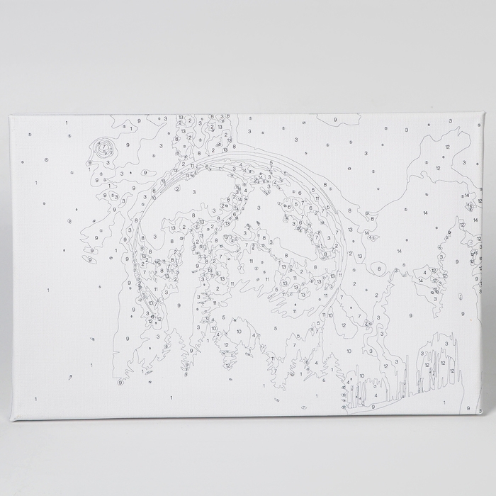 Картина по номерам с подрамником и гирляндой «Космос», 20 х 30 см Картина по номерам с подрамником и гирляндой «Космос», 20 х 30 см