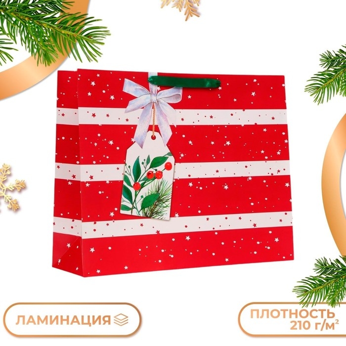 Новый год. Пакет подарочный Новый год. Пакет подарочный "Звёздочки", 50 х 40 х 15 см.