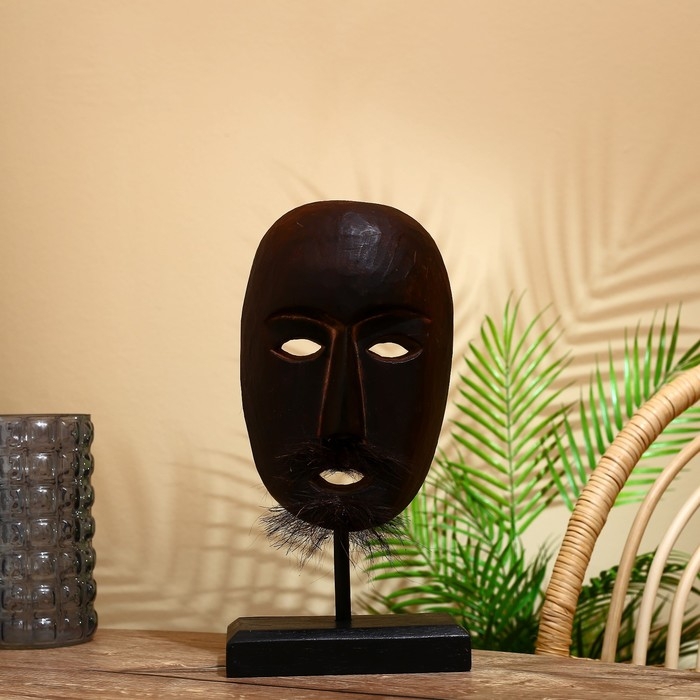 Маска Маска "Оруэл" на подставке, албезия 37 см