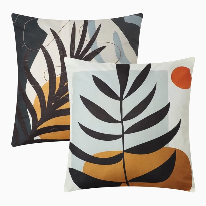 Набор декоративных наволочек Этель Morning 45 х 45 см - 2 шт, полиэстер, велюр Набор декоративных наволочек Этель Morning 45 х 45 см - 2 шт, полиэстер, велюр