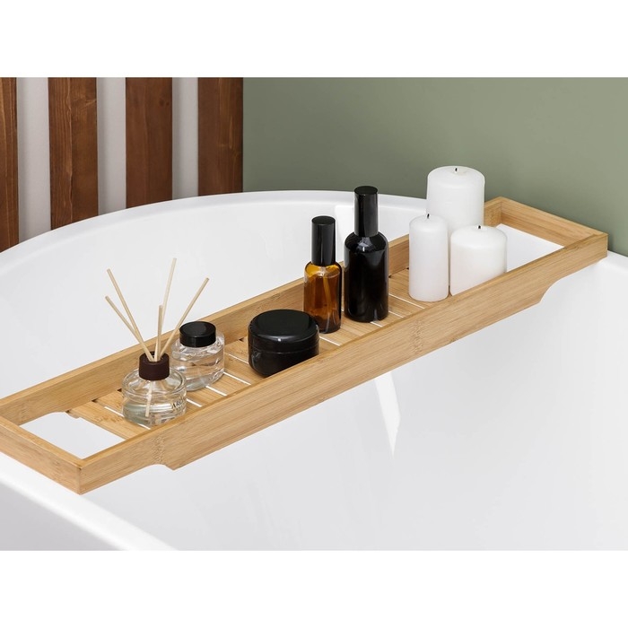 Полка для ванной Sima-land Home, бамбук, 70×14×4,5 см Полка для ванной Sima-land Home, бамбук, 70×14×4,5 см
