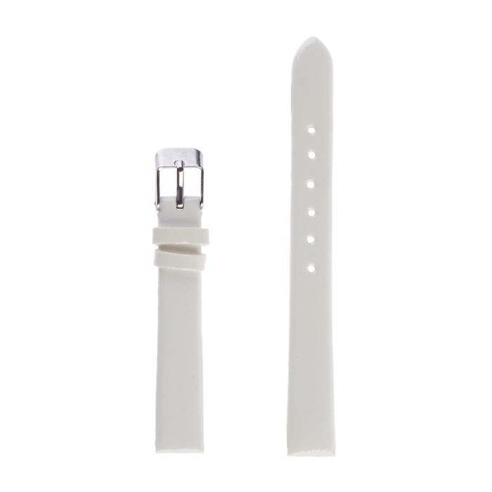 Ремешок для часов Ремешок для часов "Соломон", 10 мм, экокожа, l-17 см, белый
