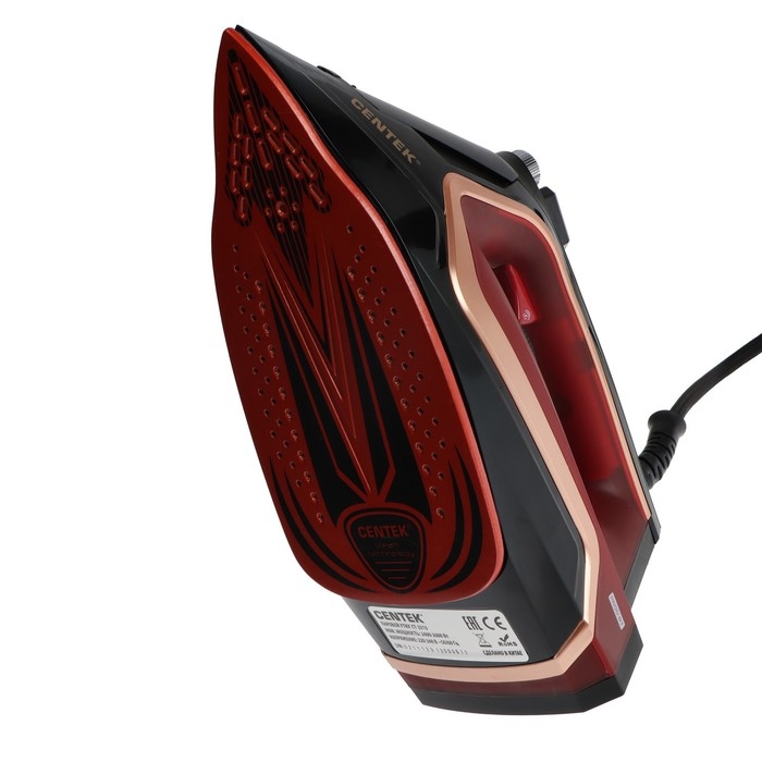 Утюг Centek CT-2313, 2600 Вт, 350 мл, керамика, капля-стоп, пар. удар, самоочистка, красный Утюг Centek CT-2313, 2600 Вт, 350 мл, керамика, капля-стоп, пар. удар, самоочистка, красный