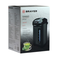 Термопот BRAYER BR1091, 1450 Вт, 5.5 л, регулировка t°, LCD дисплей, чёрный