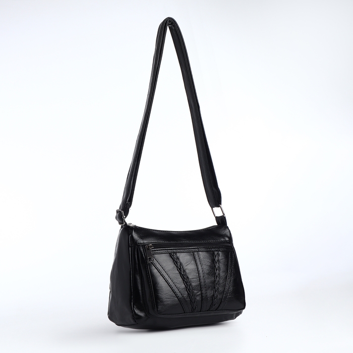 Сумка женская на молнии, цвет чёрный Сумка женская на молнии, цвет чёрный