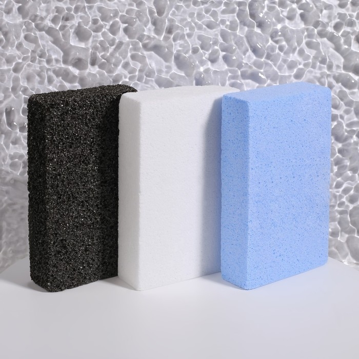 Пемза для педикюра, 10 × 6 см, в коробке, цвет МИКС