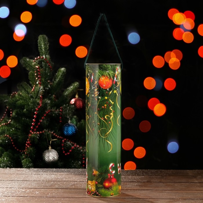 Новый год. Подарочная коробка, тубус под бутылку «Нарядная ёлка» 92 х 350 мм (330 мм внутр. высота). Новый год. Подарочная коробка, тубус под бутылку «Нарядная ёлка» 92 х 350 мм (330 мм внутр. высота).