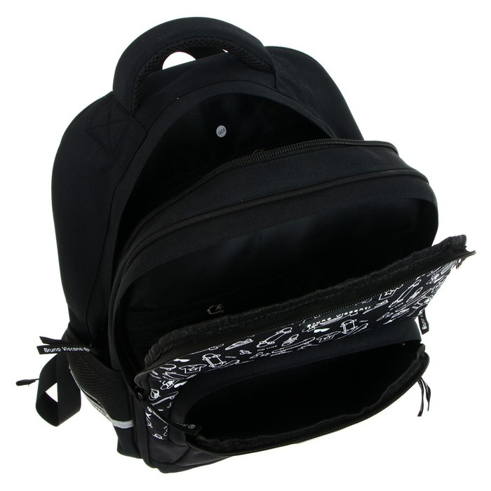 Рюкзак школьный Bruno Visconti, 40 х 30 х 19 см, эргономичная спинка, "Sport Pattern. Скейт"