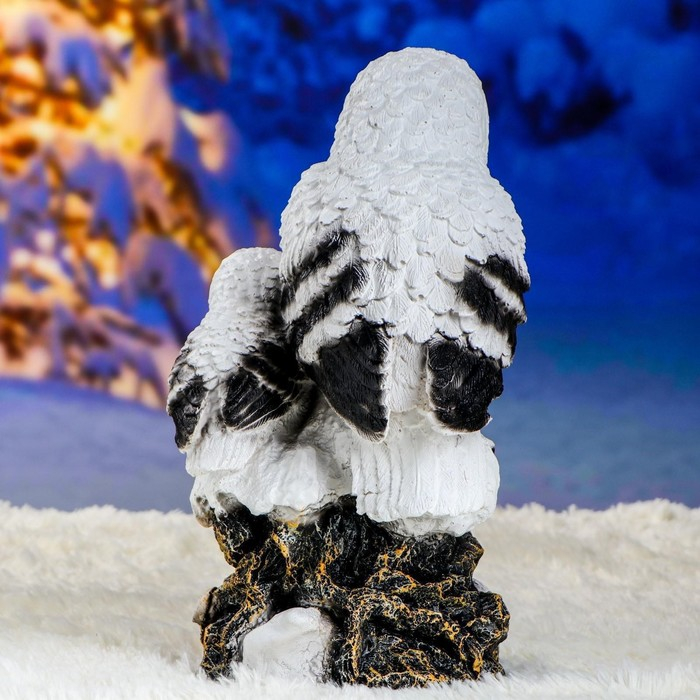 Садовая фигура Садовая фигура "Совы полярные" 19х20х38см