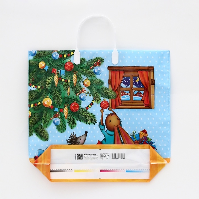 Пакет  Пакет "История игрушек", полиэтиленовый с пластиковой ручкой, 38х35 см, 90 мкм