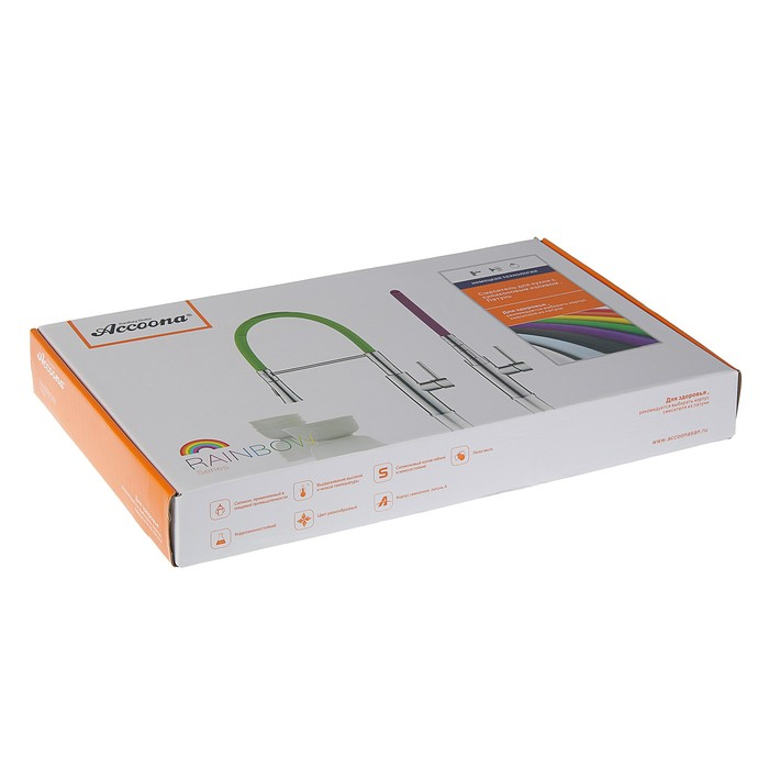 Смеситель для кухни Accoona A4890T-1, однорычажный, латунь, серый/хром Смеситель для кухни Accoona A4890T-1, однорычажный, латунь, серый/хром