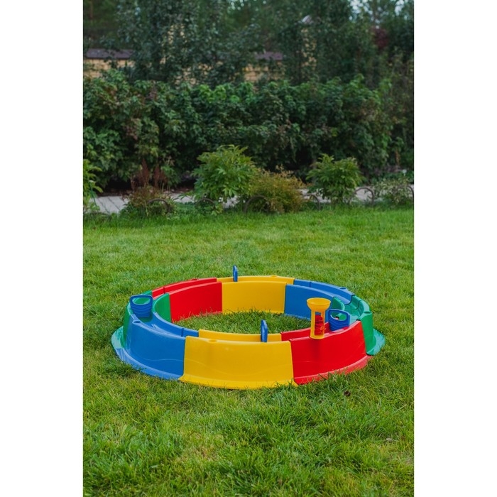 Песочница детская пластиковая, 136 × 136 × 18 см, с набором для игр, «Туба-Дуба» Песочница детская пластиковая, 136 × 136 × 18 см, с набором для игр, «Туба-Дуба»
