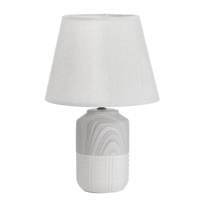 Настольная лампа Настольная лампа "Лиана" Е14 40Вт серый 22х22х35см RISALUX