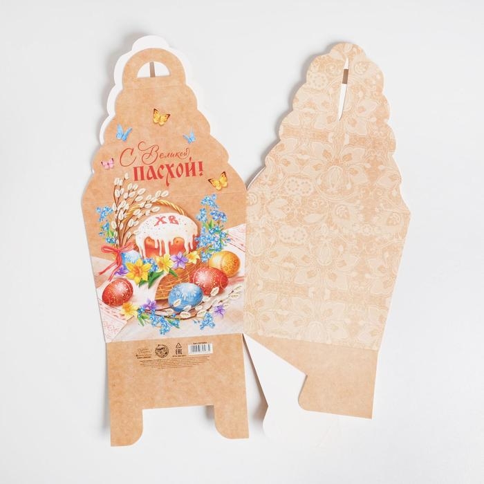 Коробка кондитерская, упаковка, «С Великой Пасхой», 17 х 17 х 26 см 4601791 Коробка кондитерская, упаковка, «С Великой Пасхой», 17 х 17 х 26 см 4601791