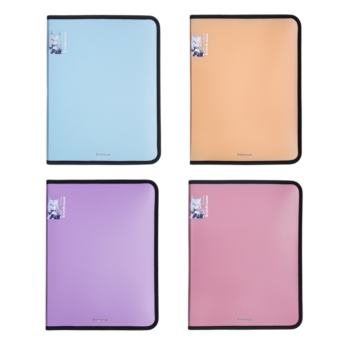 Папка для тетрадей на молнии А4+, ErichKrause Папка для тетрадей на молнии А4+, ErichKrause "Matt Manga", до 250 листов, микс