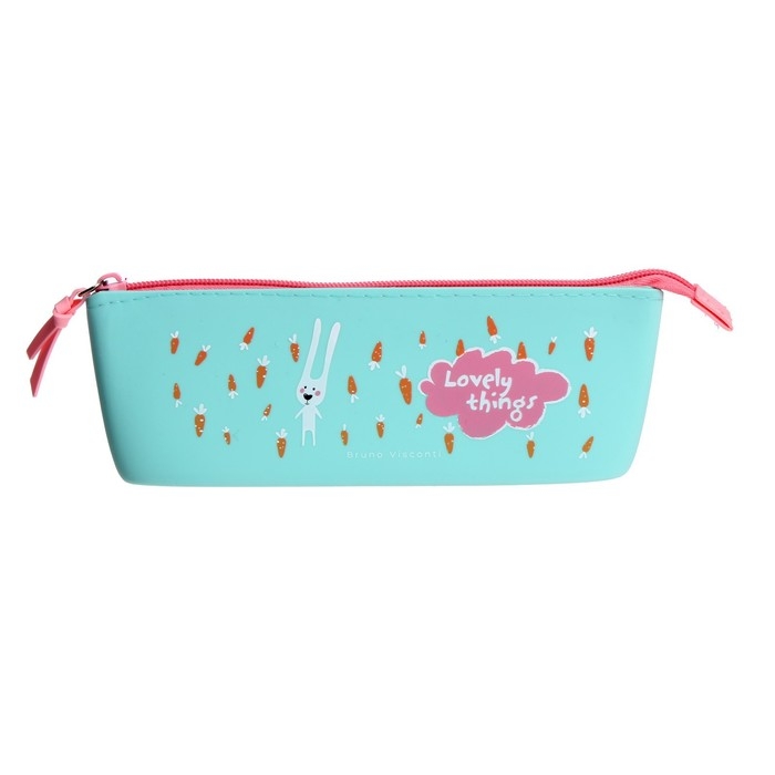 Рюкзак каркасный 36 х 28 х 17 см, + пенал, Bruno Visconti Рюкзак каркасный 36 х 28 х 17 см, + пенал, Bruno Visconti "Ушастик"