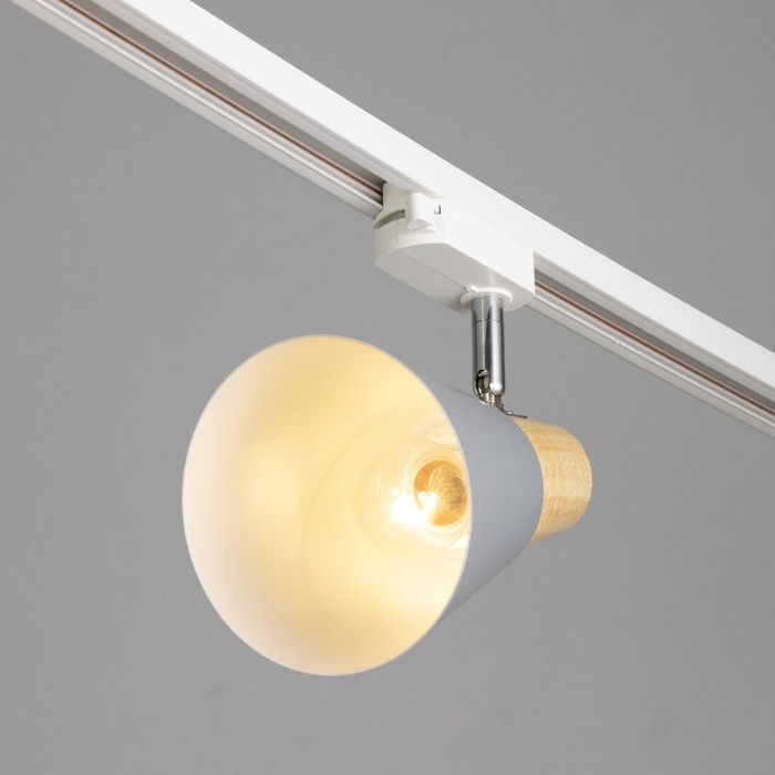 Светильник трековый Светильник трековый "Паулина" Е27 40Вт серый 16х12х18см