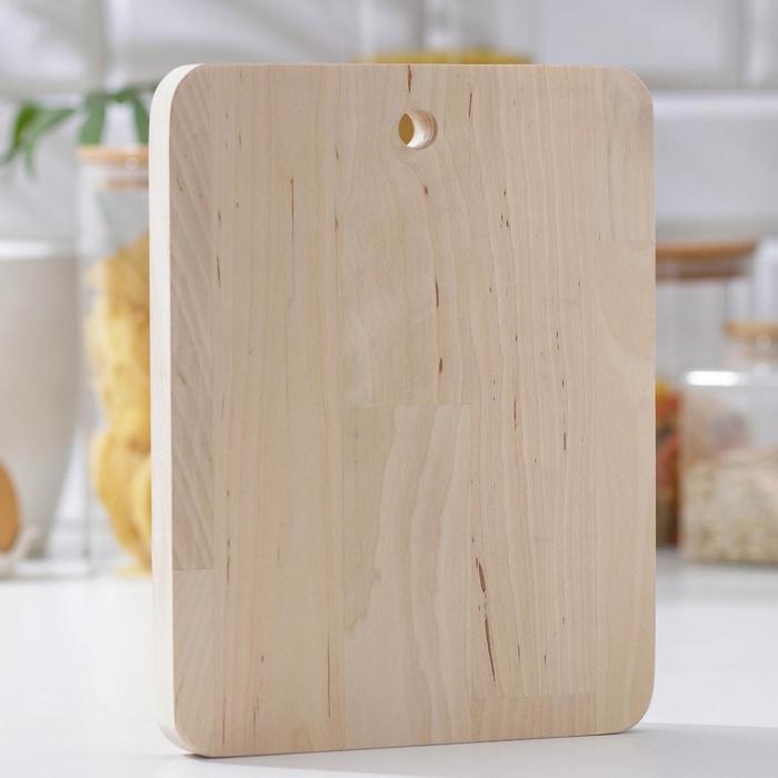 Доска разделочная деревянная Доляна, 23×18×1,8 см, берёза Доска разделочная деревянная Доляна, 23×18×1,8 см, берёза