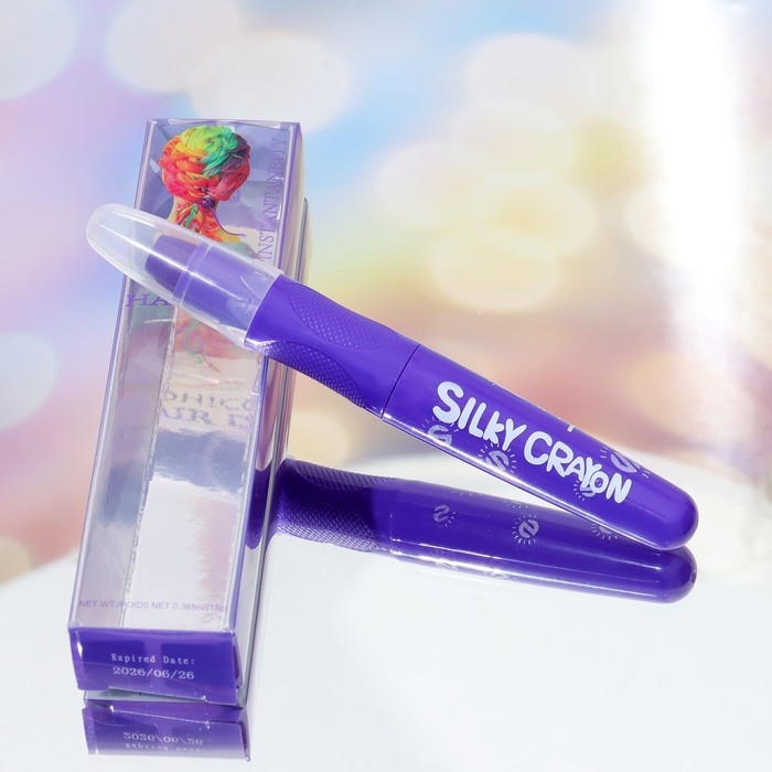 Карандаш-мелок для волос, 1 шт, фиолетовый Карандаш-мелок для волос, 1 шт, фиолетовый