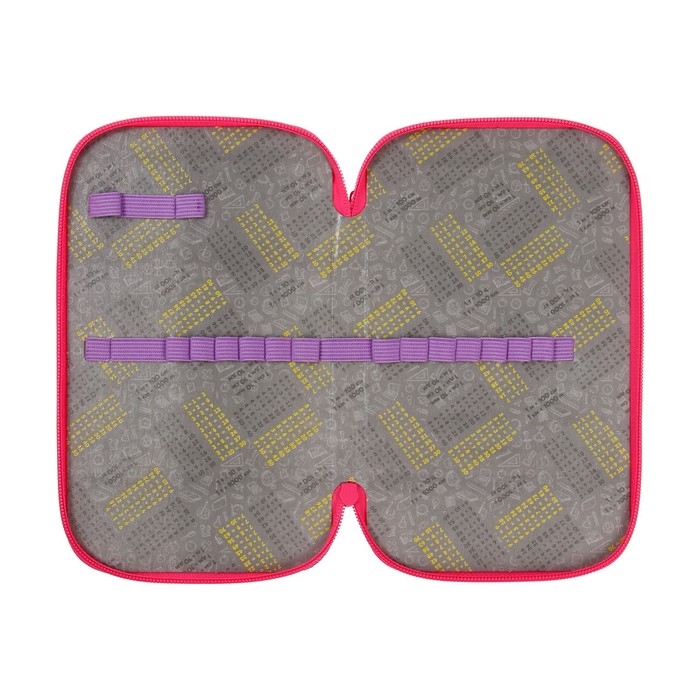 Пенал 2 секции, 125 х 205 х 40 мм, Calligrata 30П26/2  Пенал 2 секции, 125 х 205 х 40 мм, Calligrata 30П26/2 "Пончик", ламинированный картон