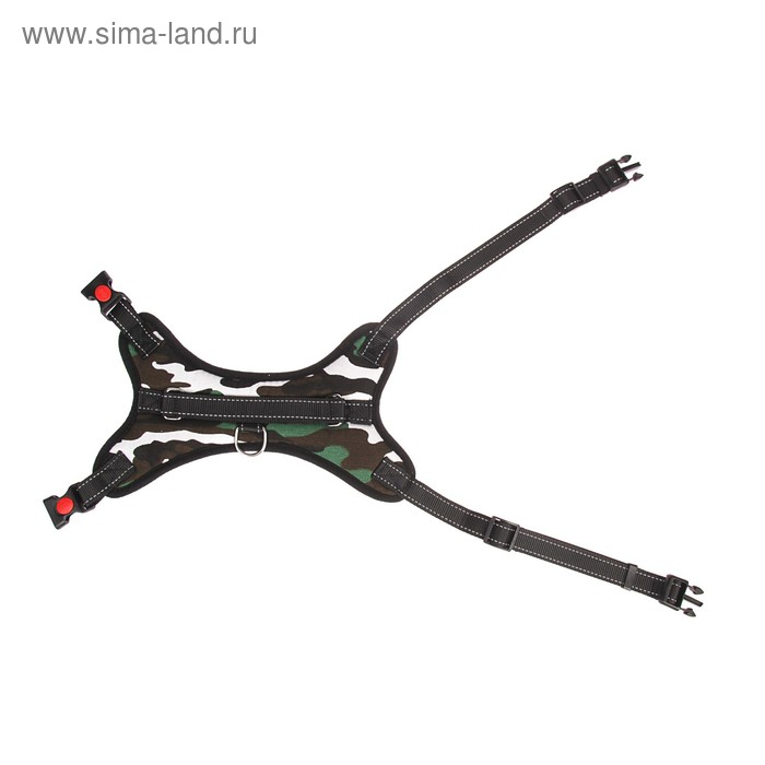 Шлейка К7 мягкая светоотражающая, размер L, ОГ 64-86 см, вес 18- 27,5 кг, хаки Шлейка К7 мягкая светоотражающая, размер L, ОГ 64-86 см, вес 18- 27,5 кг, хаки