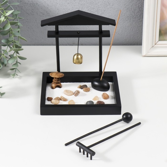 Сад Дзен  Сад Дзен "Колокол" песок+камни 15х14х13 см