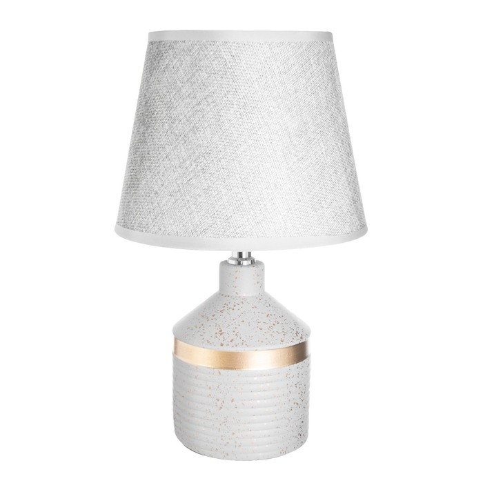 Настольная лампа Настольная лампа "Аквилина" Е14 40Вт серо-золотой 20х20х33 см RISALUX