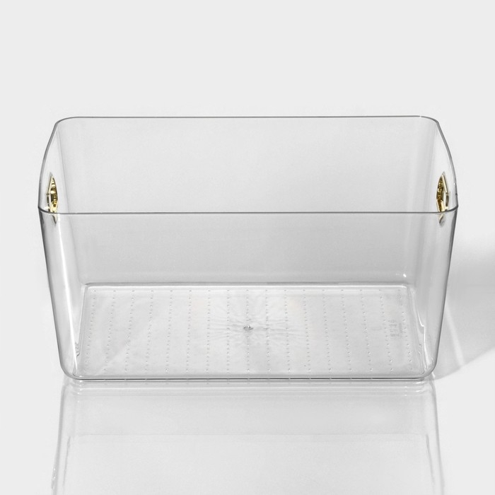 Контейнер для хранения «Нежность», 32×22×14,3 см, цвет прозрачный Контейнер для хранения «Нежность», 32×22×14,3 см, цвет прозрачный