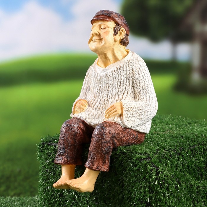 Садовая фигура  Садовая фигура "Дедушка" 12х13х20см