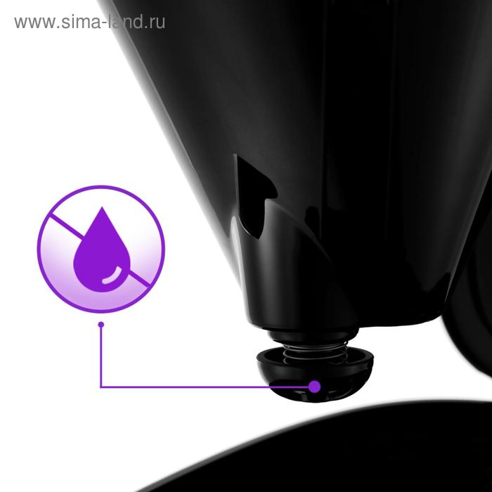 Кофеварка Kitfort KT-728, капельная, 900 Вт, 1.5 л, серебристо-чёрная