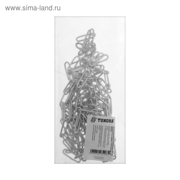 Цепь длиннозвенная ТУНДРА krep, DIN763, диаметр 2 мм, сварная, оцинкованная, 3 м Цепь длиннозвенная ТУНДРА krep, DIN763, диаметр 2 мм, сварная, оцинкованная, 3 м