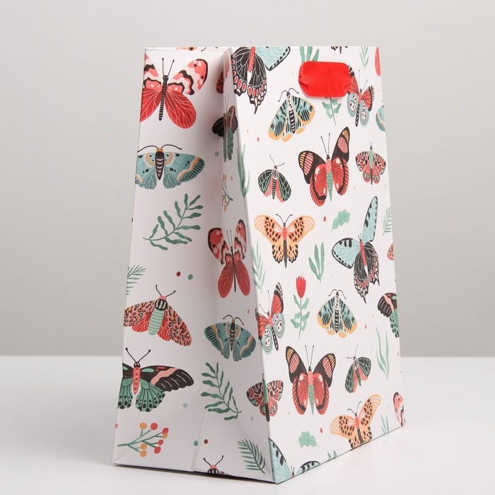 Пакет подарочный ламинированный вертикальный, упаковка, &laquo;Счастье&raquo;, MS 18 х 23 х 10 см