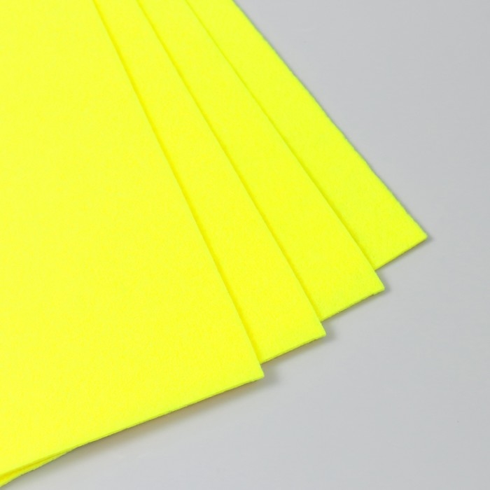 Фетр 2 мм Фетр 2 мм "Теплый жёлтый" набор 4 листа 30х40 см