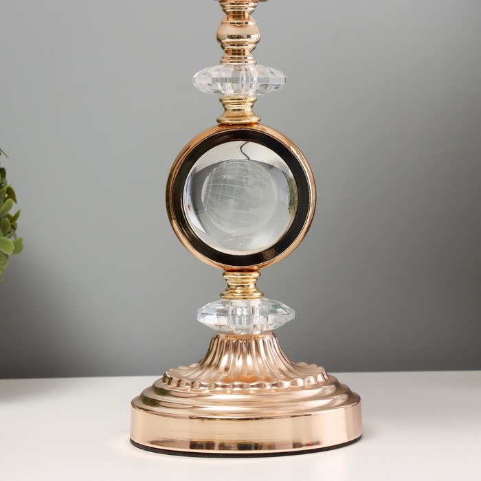 Настольная лампа с подсветкой Настольная лампа с подсветкой "Рунди" Е27 40Вт золото 24х24х41 см