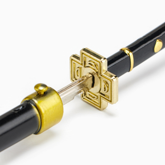 Сувенирное оружие мини "Катана Юбасири", 24 см, чёрная