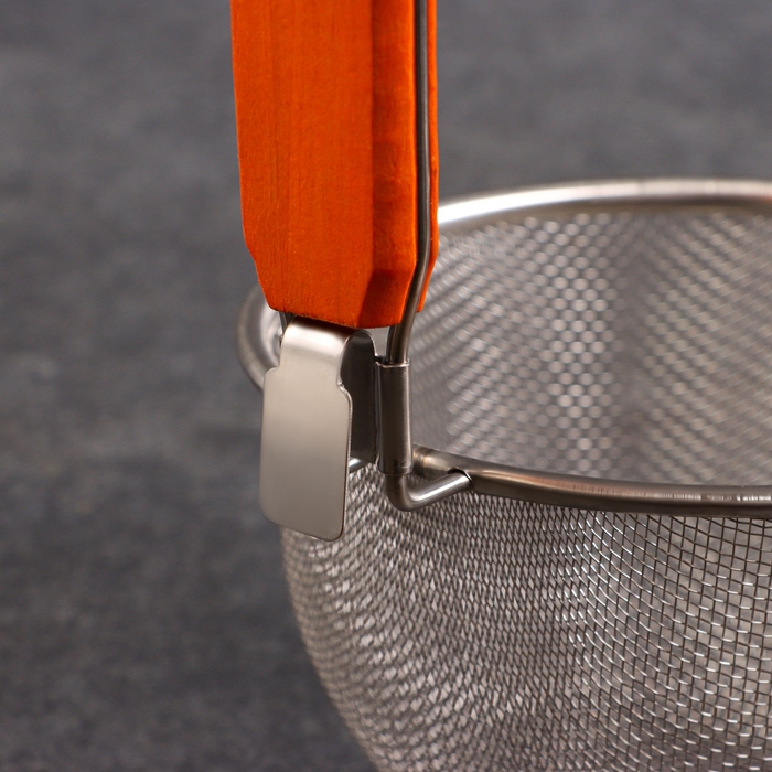 Корзинка для приготовления картошки фри, 25см, дерев ручка Корзинка для приготовления картошки фри, 25см, дерев ручка