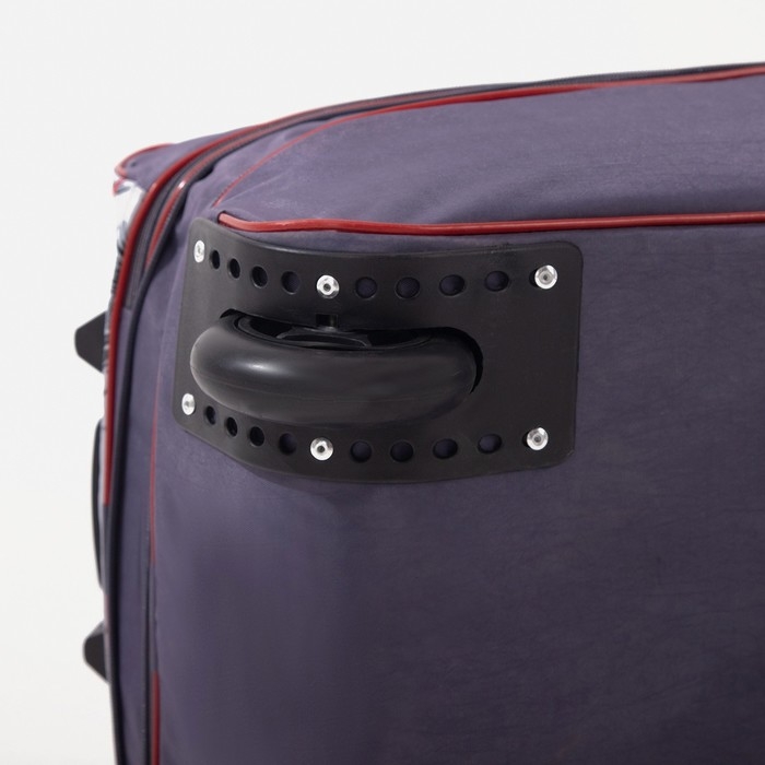 Чемодан малый 20", сумка дорожная на молнии, цвет серый