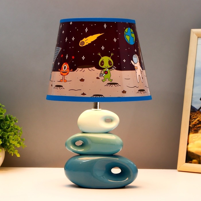 Настольная лампа Настольная лампа "Космические обитатели" Е14 40Вт 25х25х38 см RISALUX