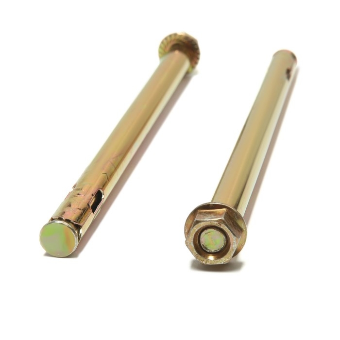 Анкерный болт ЛОМ, с гайкой, оцинкованный, 12х200 мм, 40 шт Анкерный болт ЛОМ, с гайкой, оцинкованный, 12х200 мм, 40 шт