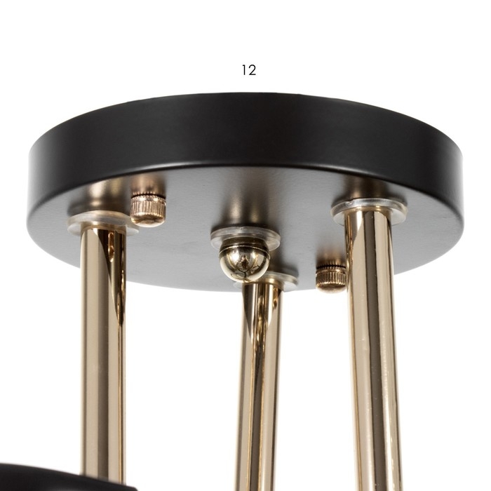 Люстра Люстра "Рони" 3хЕ27 40Вт черный 58х58х23см BayerLux