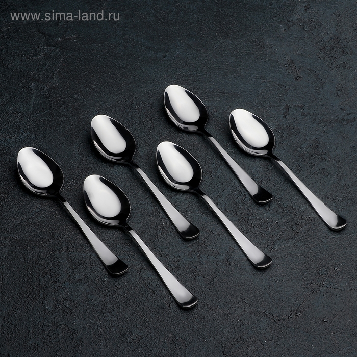 Ложка чайная «Росинка», длина 13,7 см, толщина 1,8 мм, цвет серебряный Ложка чайная «Росинка», длина 13,7 см, толщина 1,8 мм, цвет серебряный