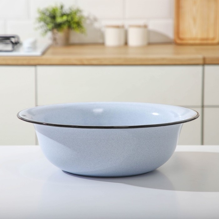 Таз, 9 л, d= 40 см, h=12,5 см, без деколи, цвет МИКС Таз, 9 л, d= 40 см, h=12,5 см, без деколи, цвет МИКС