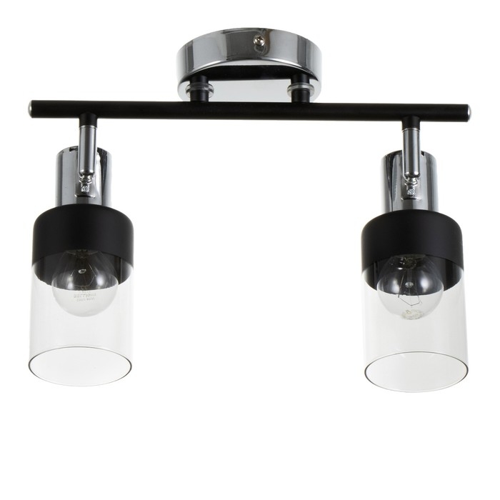 Светильник Светильник "Масуми " 2х60Вт Е14 черный/хром 47,5х10х20см