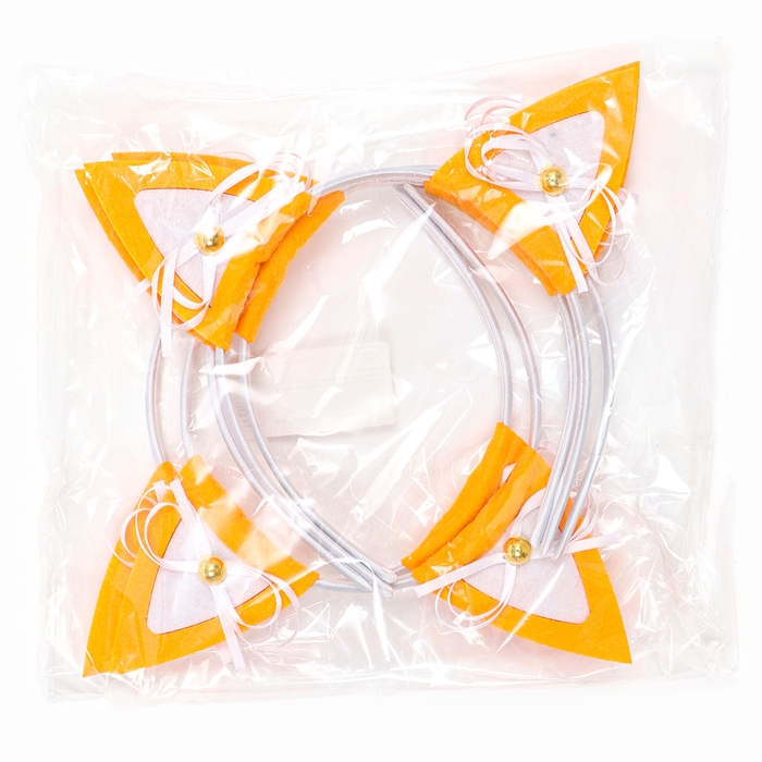 Карнавальный ободок "Ушки" с бантиком, цвет МИКС