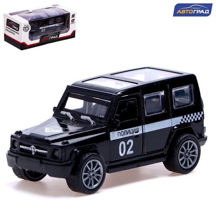 Машина металлическая «Полиция», 1:48, инерция, открываются двери, цвет чёрный Машина металлическая «Полиция», 1:48, инерция, открываются двери, цвет чёрный