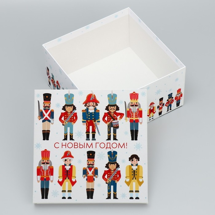 Коробка подарочная «Щелкунчик», 22 х 22 х 12 см, Новый год Коробка подарочная «Щелкунчик», 22 х 22 х 12 см, Новый год