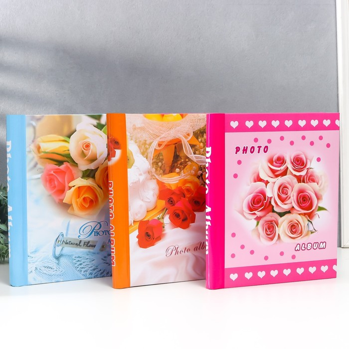 Фотоальбом магнитный 20 листов  Фотоальбом магнитный 20 листов "Энергия роз" МИКС 29х24х2 см