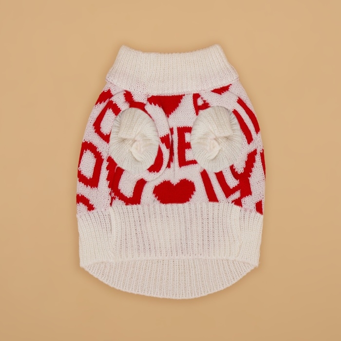 Свитер  Свитер "ILOVEYOU", XS (ДС 17, ОШ 17, ОГ 23-37 см)